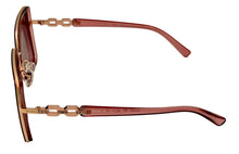 Load image into Gallery viewer, Guess Sunglass Womens Gold Oversized Square Metal, Gradient Lens GO00041 72T
