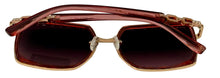 Load image into Gallery viewer, Guess Sunglass Womens Gold Oversized Square Metal, Gradient Lens GO00041 72T
