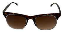 Load image into Gallery viewer, Police Mens Sunglass Dark Havana Soft Square Plastic, SPL160M 738
