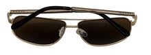 Load image into Gallery viewer, Guess Sunglass Mens Gold Metal Aviator, Smoke Brown Lens GF0244. 32E
