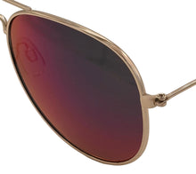Load image into Gallery viewer, Tony Hawk Mens Sunglass Classic Gold Metal Aviator, Orange Mirror Lens TH47 1
