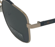 Load image into Gallery viewer, Kenneth Cole Reaction Gold Mens Sunglass Metal Aviator, Green Lens KC1355 32N
