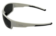 Load image into Gallery viewer, Timberland Mens White Rectangle Wrap Plastic Sunglass, Smoke Lens TB7171 21A
