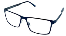 Load image into Gallery viewer, Jones New York Mens Rectangle Mens Blue Stainless Steel Metal Eyewear Frame, J354 58mm
