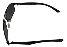 Load image into Gallery viewer, Timberland Sunglass Mens Black Rectangle Aviator, Smoke Mirror Lens TU00024. 2B
