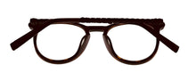 Load image into Gallery viewer, John Varvatos Mens Brown Eyeglass Plastic Round Frame V401. 49mm
