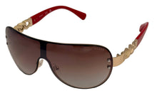 Load image into Gallery viewer, Guess Mens Gold Shield Sunglasses, Violet Gradient Lens. GO00037. 32G
