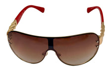 Load image into Gallery viewer, Guess Mens Gold Shield Sunglasses, Violet Gradient Lens. GO00037. 32G
