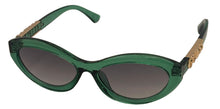 Load image into Gallery viewer, Guess Womens Green Cat Eye Plastic Sunglass, Smoke Lens GO00070. 93B
