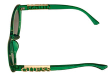 Load image into Gallery viewer, Guess Womens Green Cat Eye Plastic Sunglass, Smoke Lens GO00070. 93B
