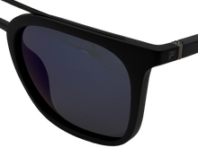 Load image into Gallery viewer, Fila Mens Matte Black Plastic Square Sunglass Blue Polarized Lens SF9249. U28B
