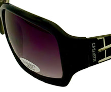 Load image into Gallery viewer, Ellen Tracy Women's Sunglass ET500 3 Green Plastic Rectangle Smoke Gradient Lens
