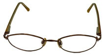 Load image into Gallery viewer, Bob Mackie Unisex Taupe Oval Metal Eyewear Frame. BM125. 48MM
