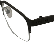 Load image into Gallery viewer, John Varvatos Rectangle Mens Gunmetal Rimless Metal Eyewear Frame V163. 53mm
