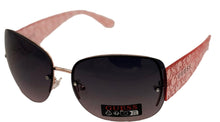 Load image into Gallery viewer, Guess Sunglass Womens Gold Rimless Rectangle Metal Gradient Len GO00034 32B
