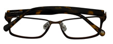 Load image into Gallery viewer, Lucky Brand Men's Eyeglass Brown Rectangle Metal D302. 54mm
