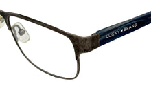 Load image into Gallery viewer, Lucky Mens Ophthalmic Soft Rectangle Metal Frame. D301 Gunmetal . 53mm
