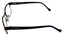 Load image into Gallery viewer, Lucky Mens Ophthalmic Soft Rectangle Metal Frame. D301 Gunmetal . 53mm
