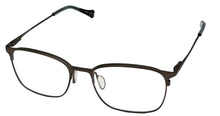 Load image into Gallery viewer, Lucky Mens Ophthalmic Soft Rectangle Metal Frame. D310 Gunmetal. 53mm
