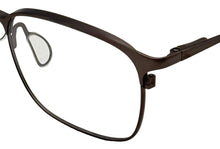 Load image into Gallery viewer, Lucky Mens Ophthalmic Soft Rectangle Metal Frame. D310 Gunmetal. 53mm
