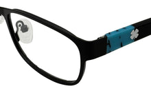 Load image into Gallery viewer, Lucky Brand Mens Ophthalmic Eyeglass Rectangle Black Blue Metal D121. 53mm
