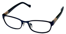 Load image into Gallery viewer, Lucky Brand Mens Ophthalmic Eyeglass Rectangle Blue Cream Metal D121. 51mm
