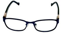 Load image into Gallery viewer, Lucky Brand Mens Ophthalmic Eyeglass Rectangle Blue Cream Metal D121. 51mm
