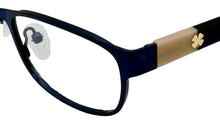 Load image into Gallery viewer, Lucky Brand Mens Ophthalmic Eyeglass Rectangle Blue Cream Metal D121. 51mm
