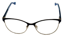 Load image into Gallery viewer, Lucky Mens Ophthalmic Square Navy Gold Stainless Steel Metal Frame D111 53mm
