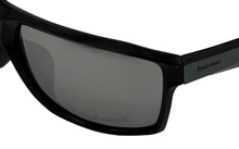 Load image into Gallery viewer, Timberland Mens Rectangle Black Plastic Sunglass, Silver Flash Lens TB7235. 1C
