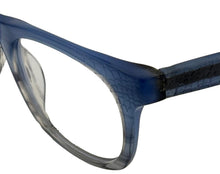 Load image into Gallery viewer, Jones New York Blue Fade Mens Plastic Rectangle Eyewear , J229. 48mm

