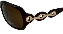 Load image into Gallery viewer, Esprit Women's Sunglasses ET19331 532 Plastic Wrap Rectangle Dark Brown / Brown
