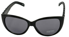 Load image into Gallery viewer, Esprit Womens Black Fashion Plastic Sunglass Cateye, Smoke Lens 19378 538

