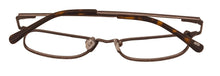 Load image into Gallery viewer, Lucky Womens Ophthalmic Soft Rectangle Metal Frame D812 Brown 49mm
