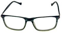Load image into Gallery viewer, Lucky Brand Mens Ophthalmic Eyeglass Rectangle Green Horn Plastic D412. 55mm
