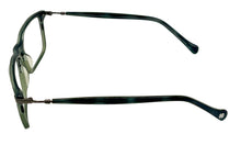 Load image into Gallery viewer, Lucky Brand Mens Ophthalmic Eyeglass Rectangle Green Horn Plastic D412. 55mm
