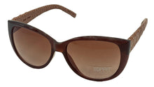 Load image into Gallery viewer, Esprit Womens Sunglass Brown Cateye Plastic, Brown Gradient Lens 19378 535
