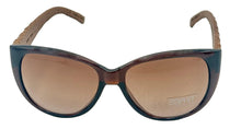 Load image into Gallery viewer, Esprit Womens Sunglass Brown Cateye Plastic, Brown Gradient Lens 19378 535
