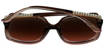 Load image into Gallery viewer, Guess Sunglass Womens Light Brown Oversized Square Plastic, GF0406. 27F
