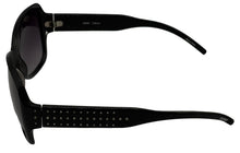 Load image into Gallery viewer, Esprit Womens Sunglass Womens Black Square Plastic, Gradient Lens 19333 538
