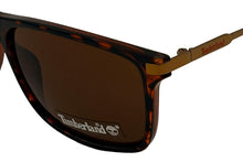 Load image into Gallery viewer, Timberland Sunglass Mens Tortoise Rectangle Plastic, Brown Lens TB7177 52E
