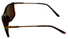 Load image into Gallery viewer, Timberland Sunglass Mens Tortoise Rectangle Plastic, Brown Lens TB7177 52E
