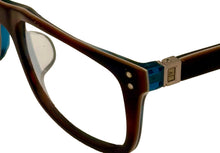 Load image into Gallery viewer, John Varvatos Rectangle Mens Brown Horn Eyewear Plastic Frame V330 AF. 54mm
