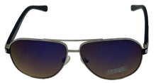 Load image into Gallery viewer, Guess Sunglass Mens Shiny Dark Nickeltin Metal Aviator Gradient Lens, GF0247. 6W
