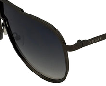 Load image into Gallery viewer, Guess Sunglass Mens Gunmetal / Metal Aviator Shield , Gradient Lens GF0199. 9B
