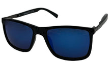 Load image into Gallery viewer, Timberland Sunglass Mens Shiny Black Rectangle Plastic, Blue Lens TB7268. 1X
