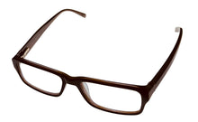 Load image into Gallery viewer, Jones New York Mens Rectangle Tobacco Honey Plastic Eyewear Frame J509. 55mm
