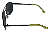 Load image into Gallery viewer, Skechers Mens Shiny Black Aviator Metal Sunglass, Solid Smoke Lens SE8058. 1A
