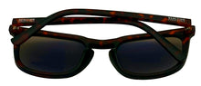 Load image into Gallery viewer, Kenneth Cole Reaction Mens Square Havana Sunglass, Blue Mirror Lens KC1306 52X
