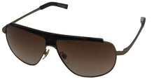 Load image into Gallery viewer, John Varvatos Mens Gold Metal Rectangle Aviator Sunglass Gradient Lens V754
